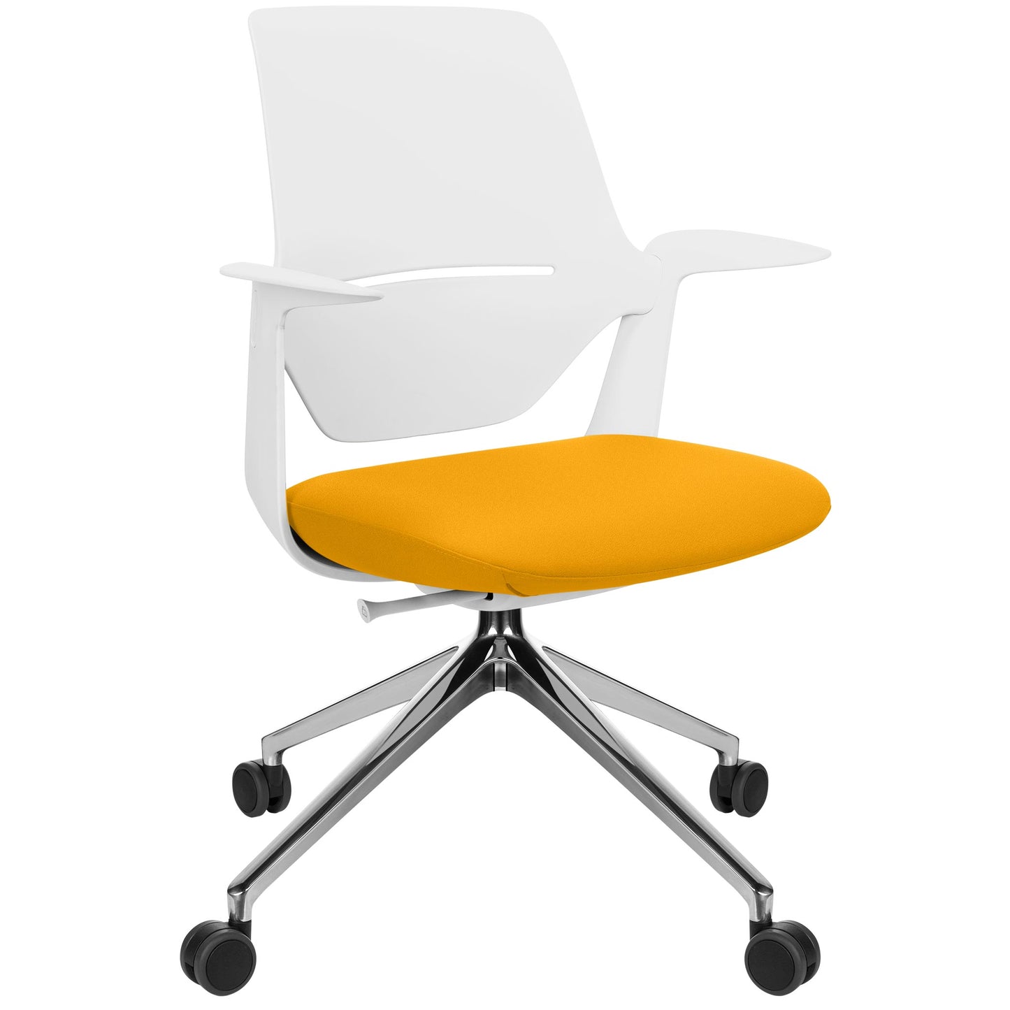 profim - TRILLO PRO swivel chair | Polished aluminum frame, synchronous mechanism, light gray