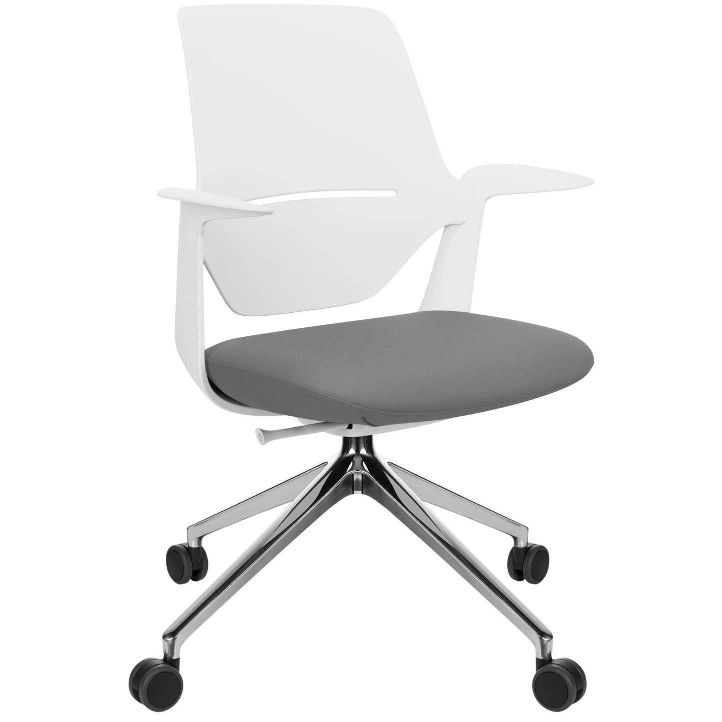 profim - TRILLO PRO swivel chair | Polished aluminum frame, synchronous mechanism, light gray