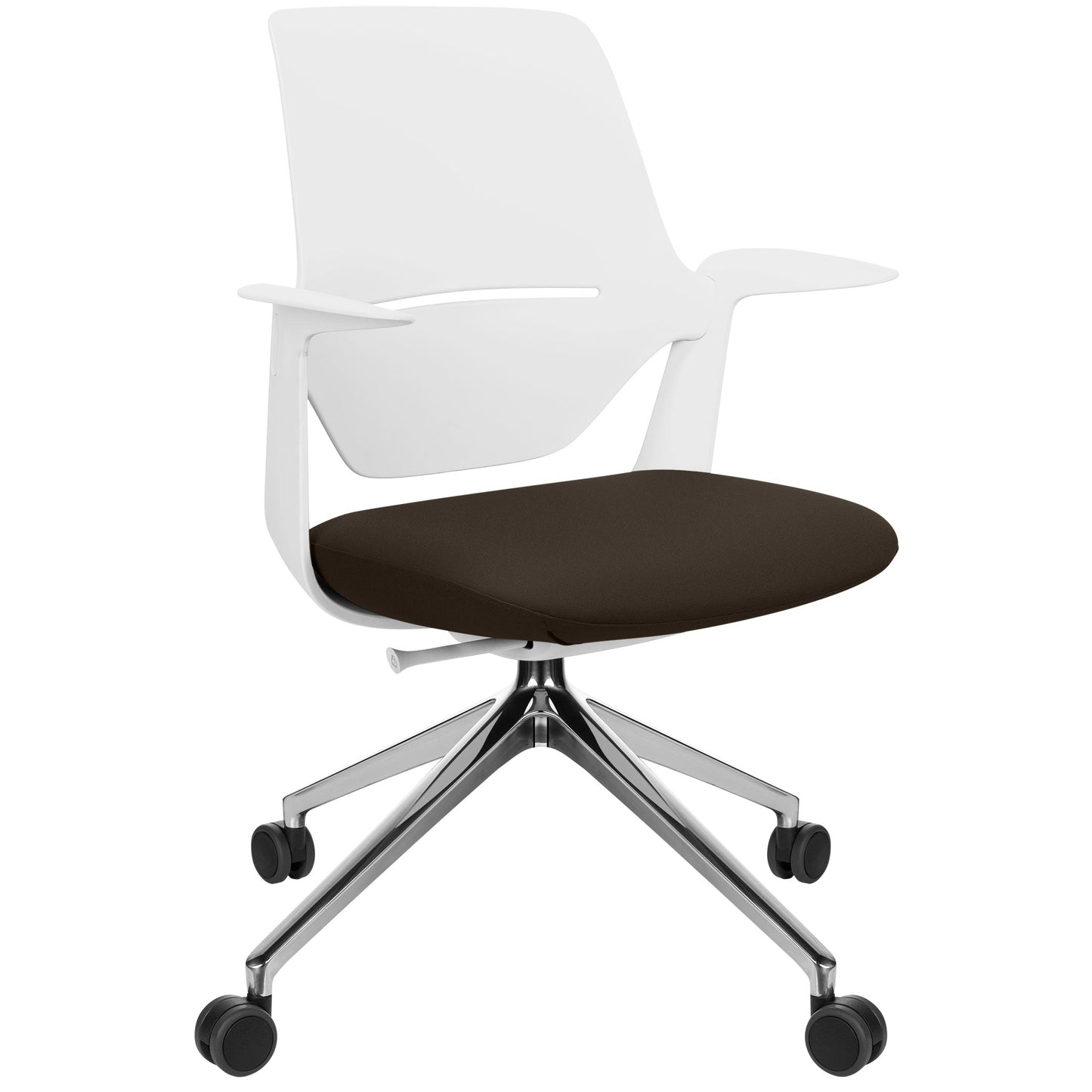 profim - TRILLO PRO swivel chair | Polished aluminum frame, synchronous mechanism, light gray