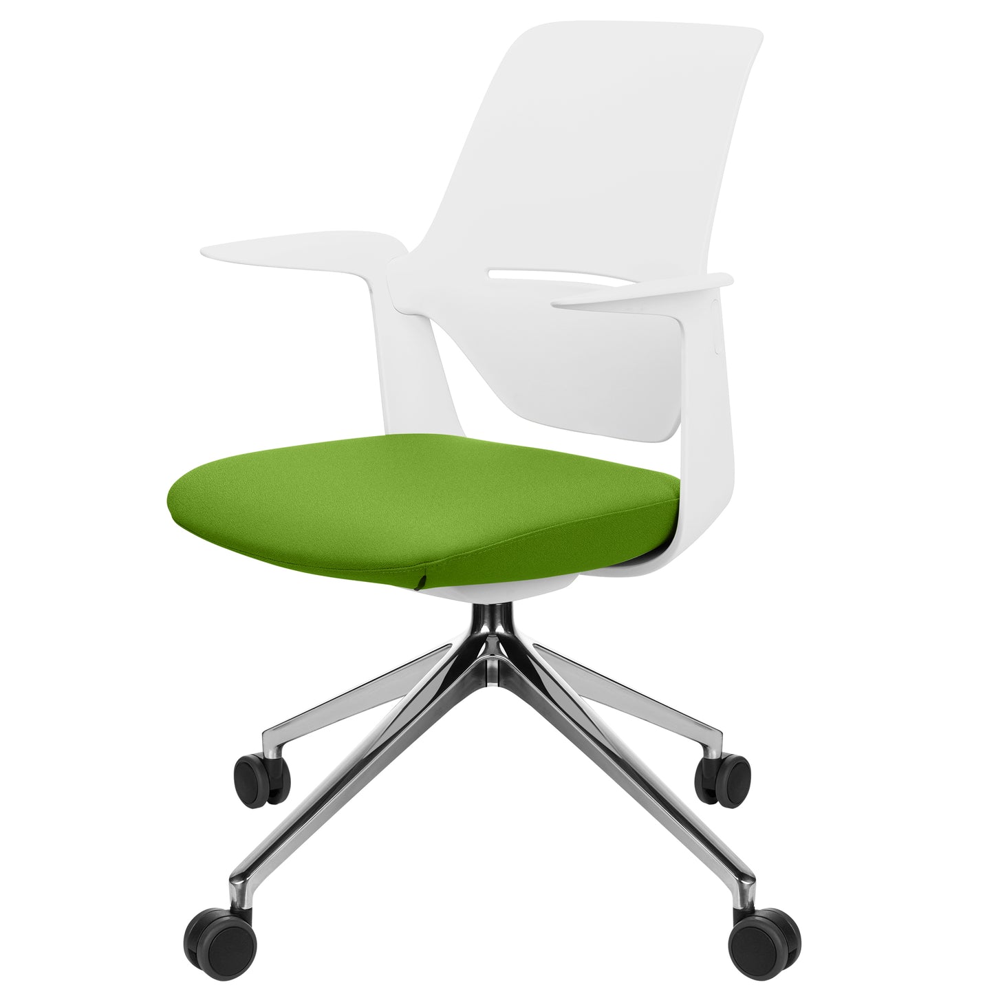 profim - TRILLO PRO swivel chair | Polished aluminum frame, synchronous mechanism, light gray