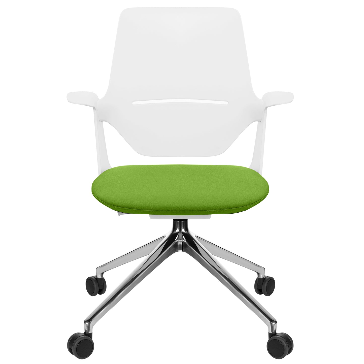 profim - TRILLO PRO swivel chair | Polished aluminum frame, synchronous mechanism, light gray