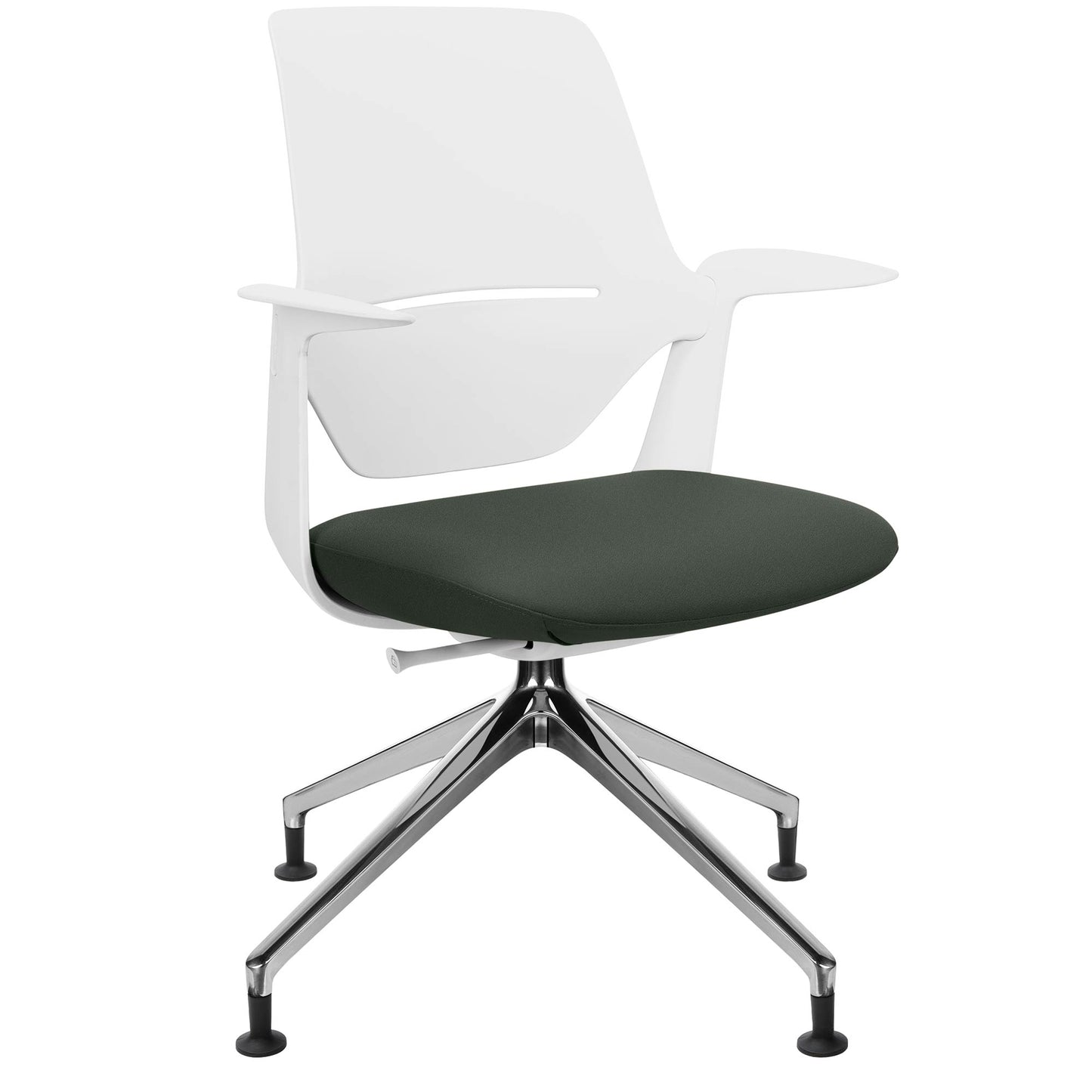 profim - TRILLO PRO swivel chair | Polished aluminum frame, synchronous mechanism, light gray