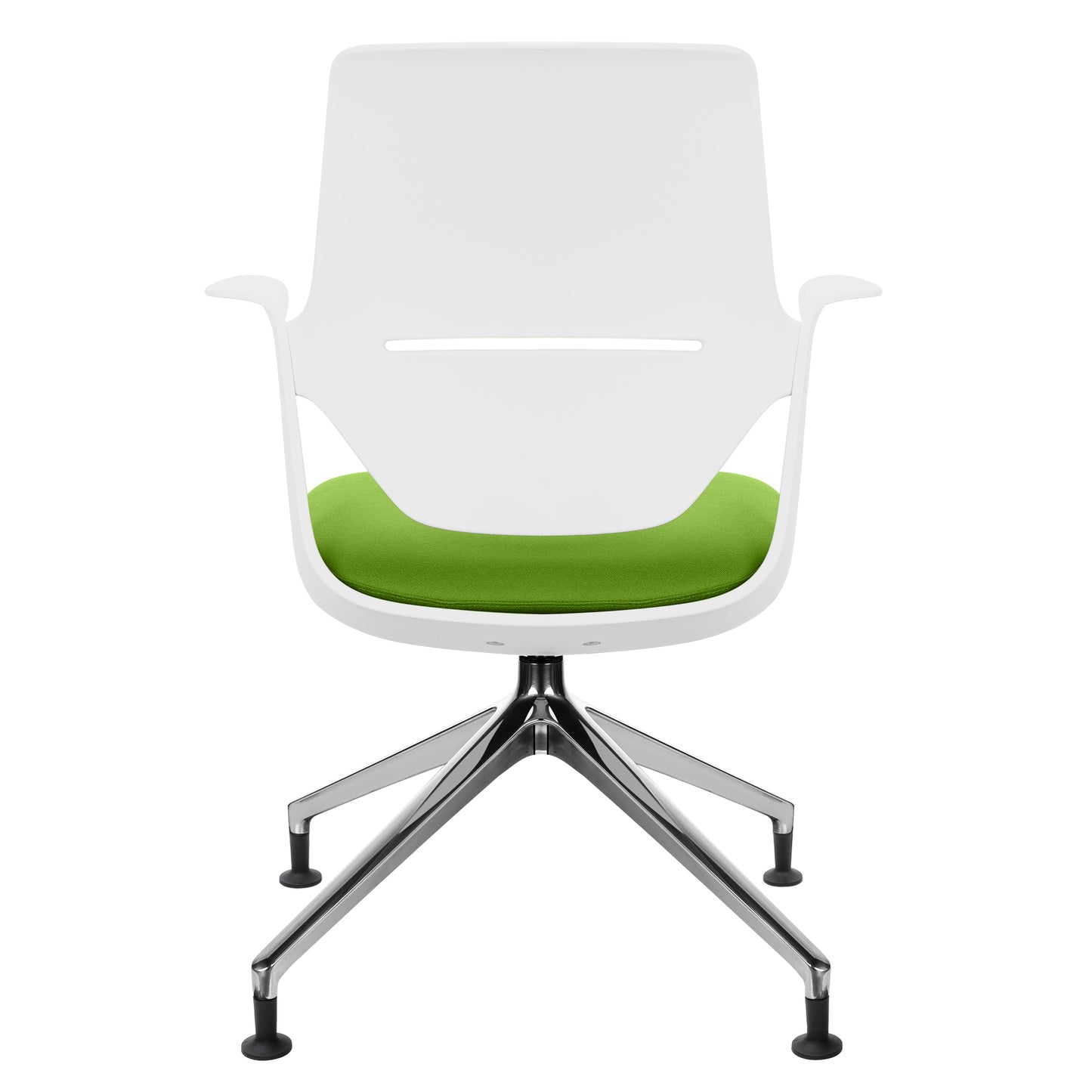 profim - TRILLO PRO swivel chair | Polished aluminum frame, synchronous mechanism, light gray