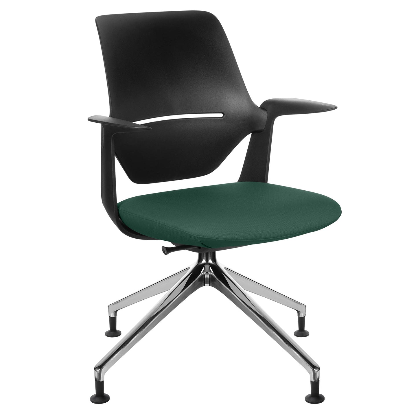 profim - TRILLO PRO swivel chair | Polished aluminum frame, synchronous mechanism, black