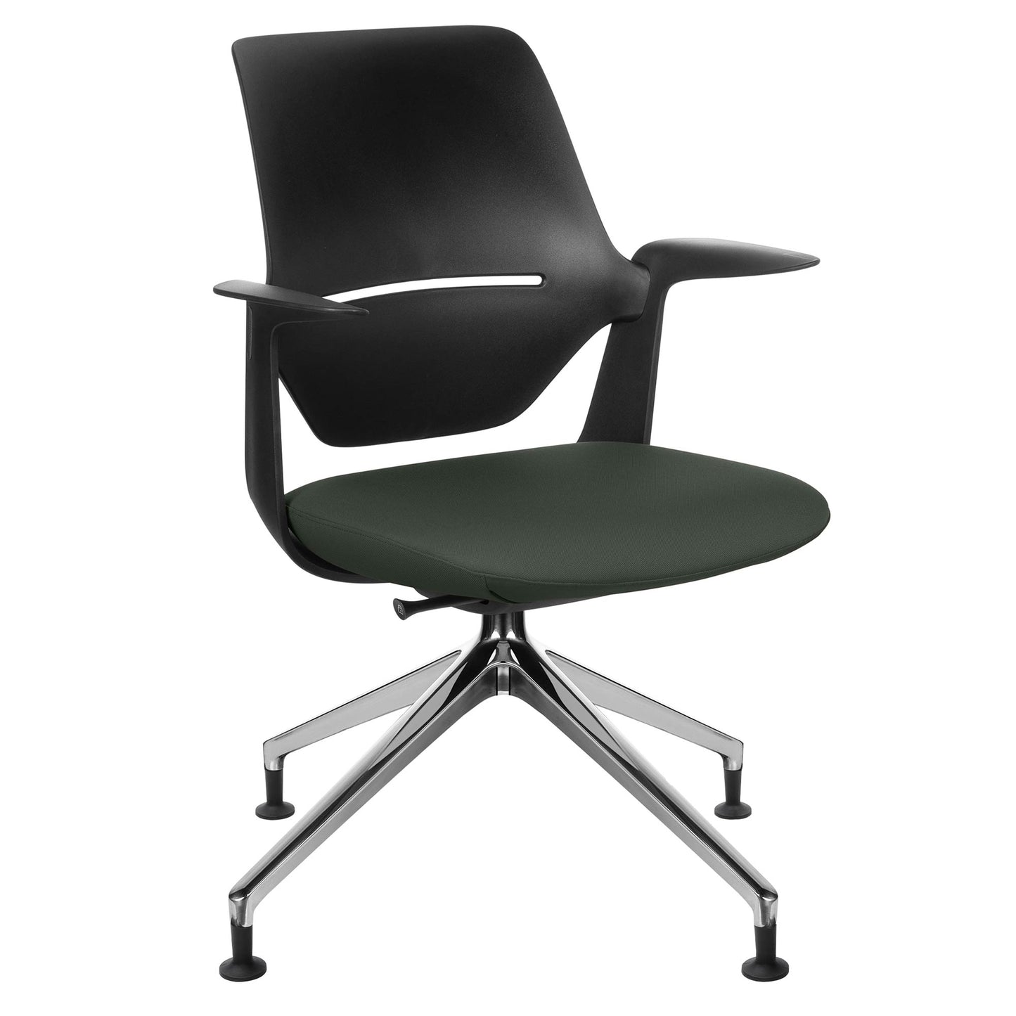 profim - TRILLO PRO swivel chair | Polished aluminum frame, synchronous mechanism, black