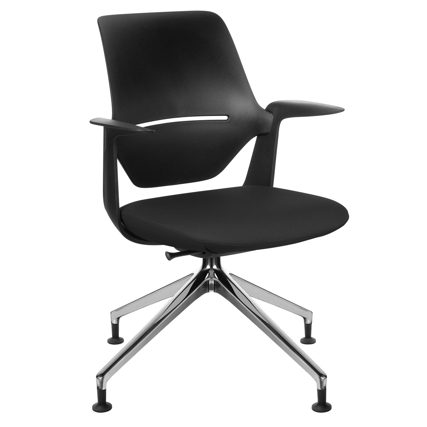profim - TRILLO PRO swivel chair | Polished aluminum frame, synchronous mechanism, black