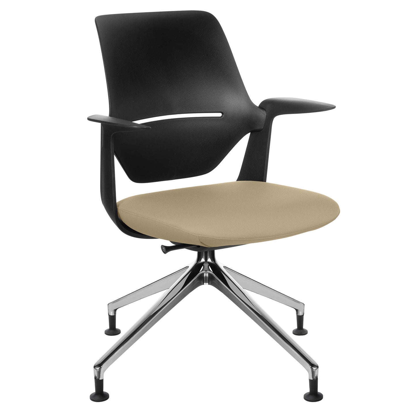 profim - TRILLO PRO swivel chair | Polished aluminum frame, synchronous mechanism, black