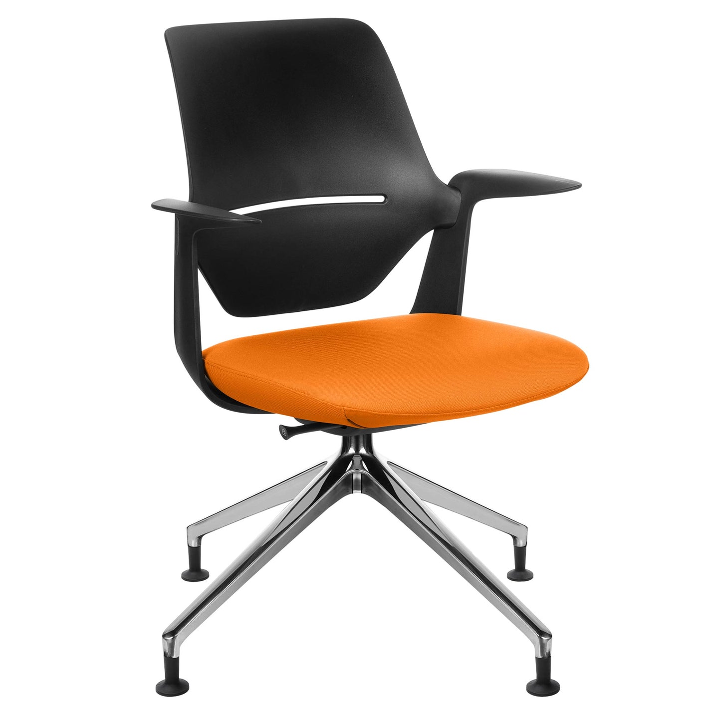 profim - TRILLO PRO swivel chair | Polished aluminum frame, synchronous mechanism, black