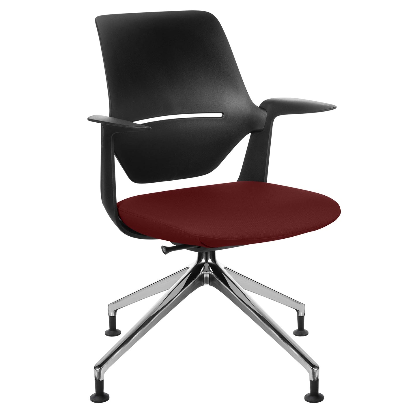 profim - TRILLO PRO swivel chair | Polished aluminum frame, synchronous mechanism, black