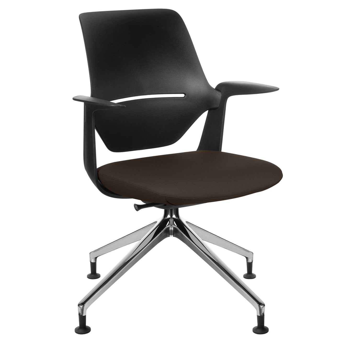profim - TRILLO PRO swivel chair | Polished aluminum frame, synchronous mechanism, black