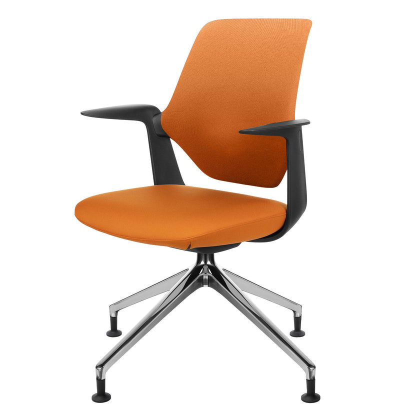profim - TRILLO PRO Chaise dogging | Cadre poli en aluminium, dossier rembourré, mécanique synchrone, noir