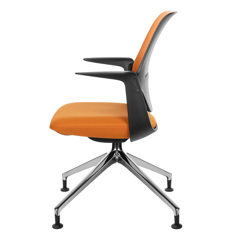 profim - TRILLO PRO Chaise dogging | Cadre poli en aluminium, dossier rembourré, mécanique synchrone, noir