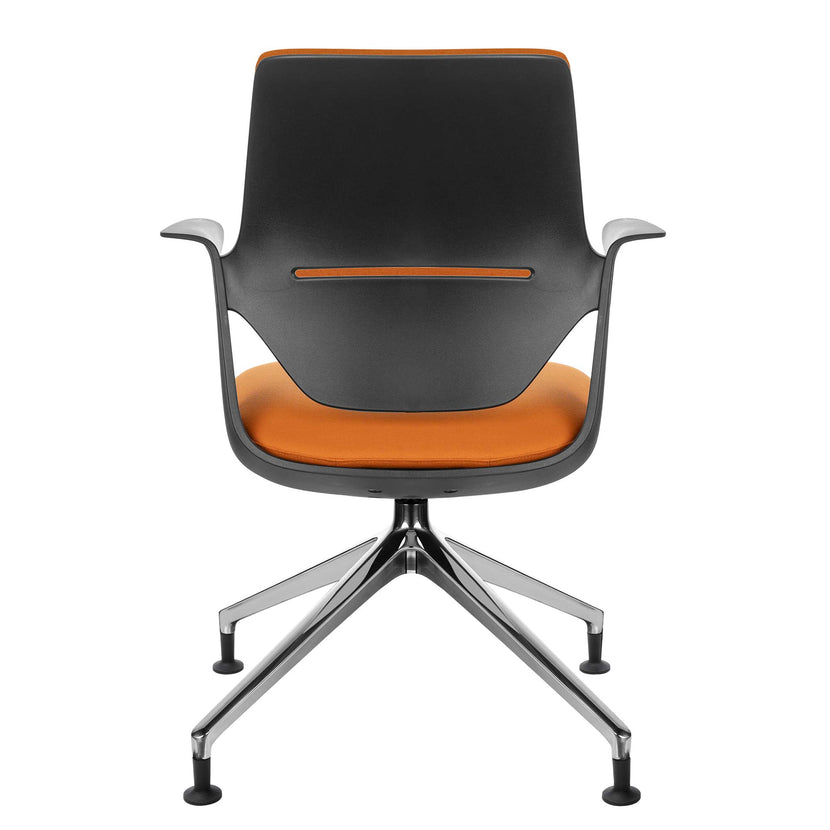 profim - TRILLO PRO Chaise dogging | Cadre poli en aluminium, dossier rembourré, mécanique synchrone, noir