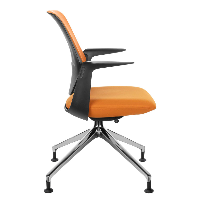 profim - TRILLO PRO Chaise dogging | Cadre poli en aluminium, dossier rembourré, mécanique synchrone, noir