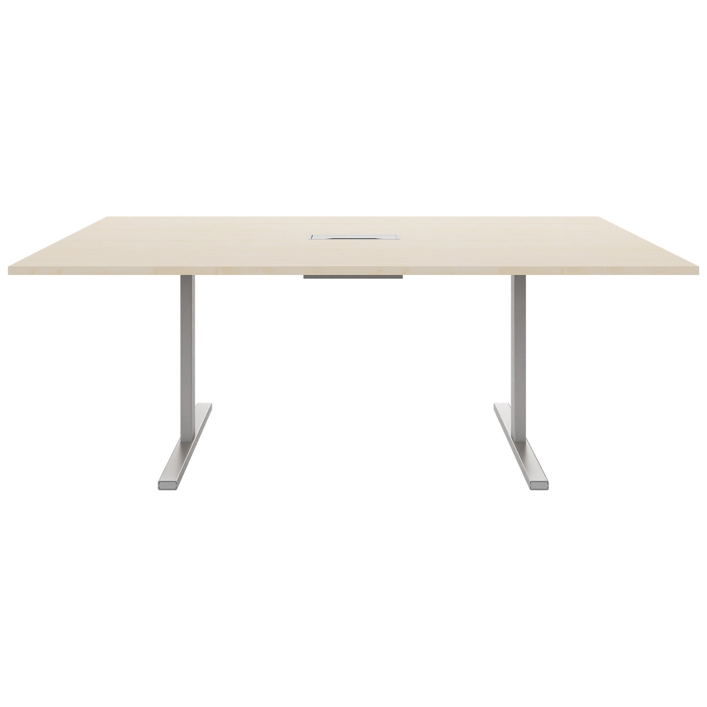T-EASY Konferenztisch | 2000 x 1200 mm (8 - 10 Personen), elektrifiziert, Ahorn