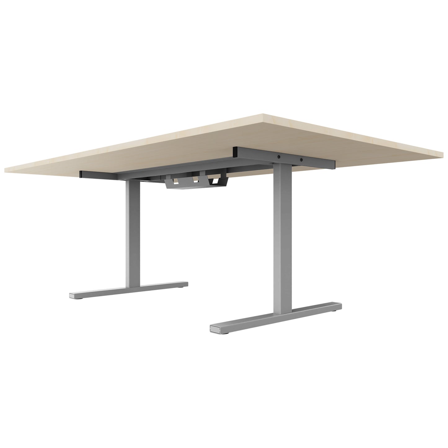 T-EASY Konferenztisch | 2000 x 1200 mm (8 - 10 Personen), elektrifiziert, Ahorn