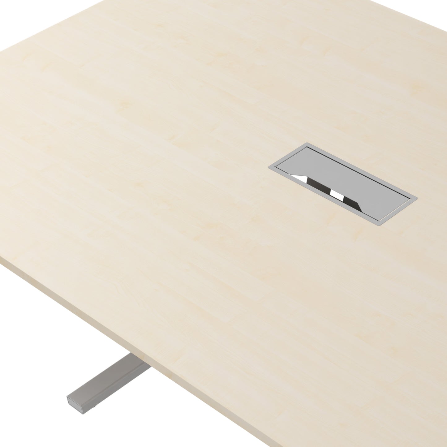 T-EASY Konferenztisch | 2000 x 1200 mm (8 - 10 Personen), elektrifiziert, Ahorn