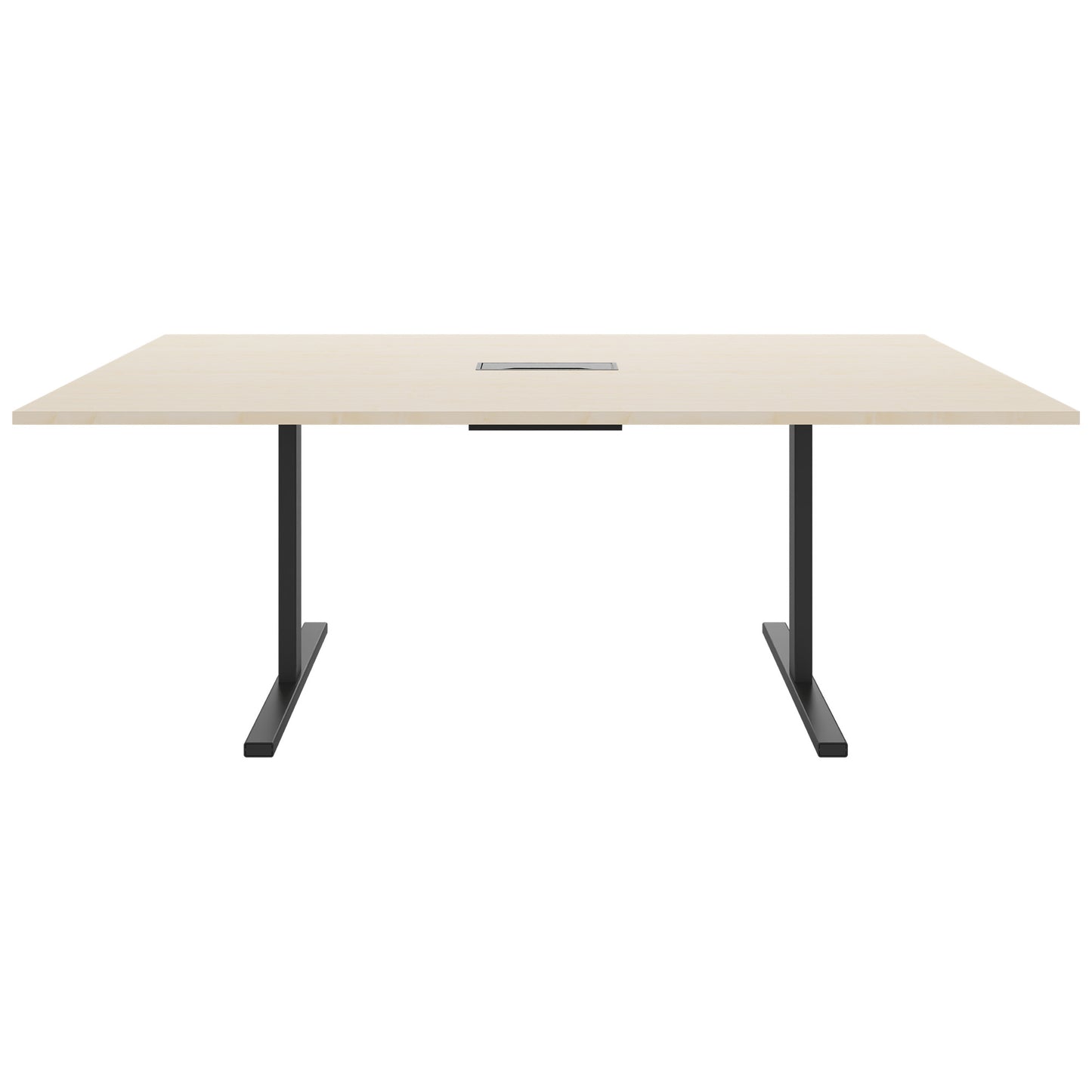 T-EASY Konferenztisch | 2000 x 1200 mm (8 - 10 Personen), elektrifiziert, Ahorn