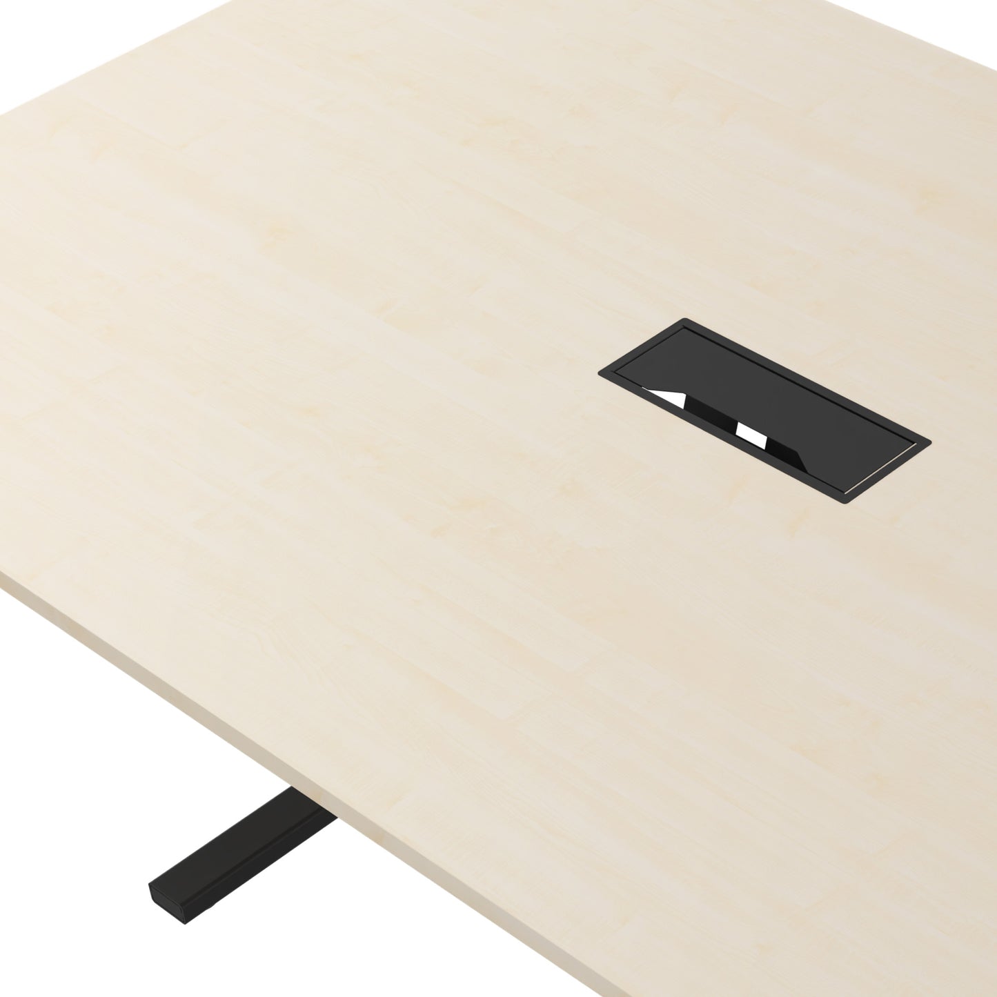 T-EASY Konferenztisch | 2000 x 1200 mm (8 - 10 Personen), elektrifiziert, Ahorn