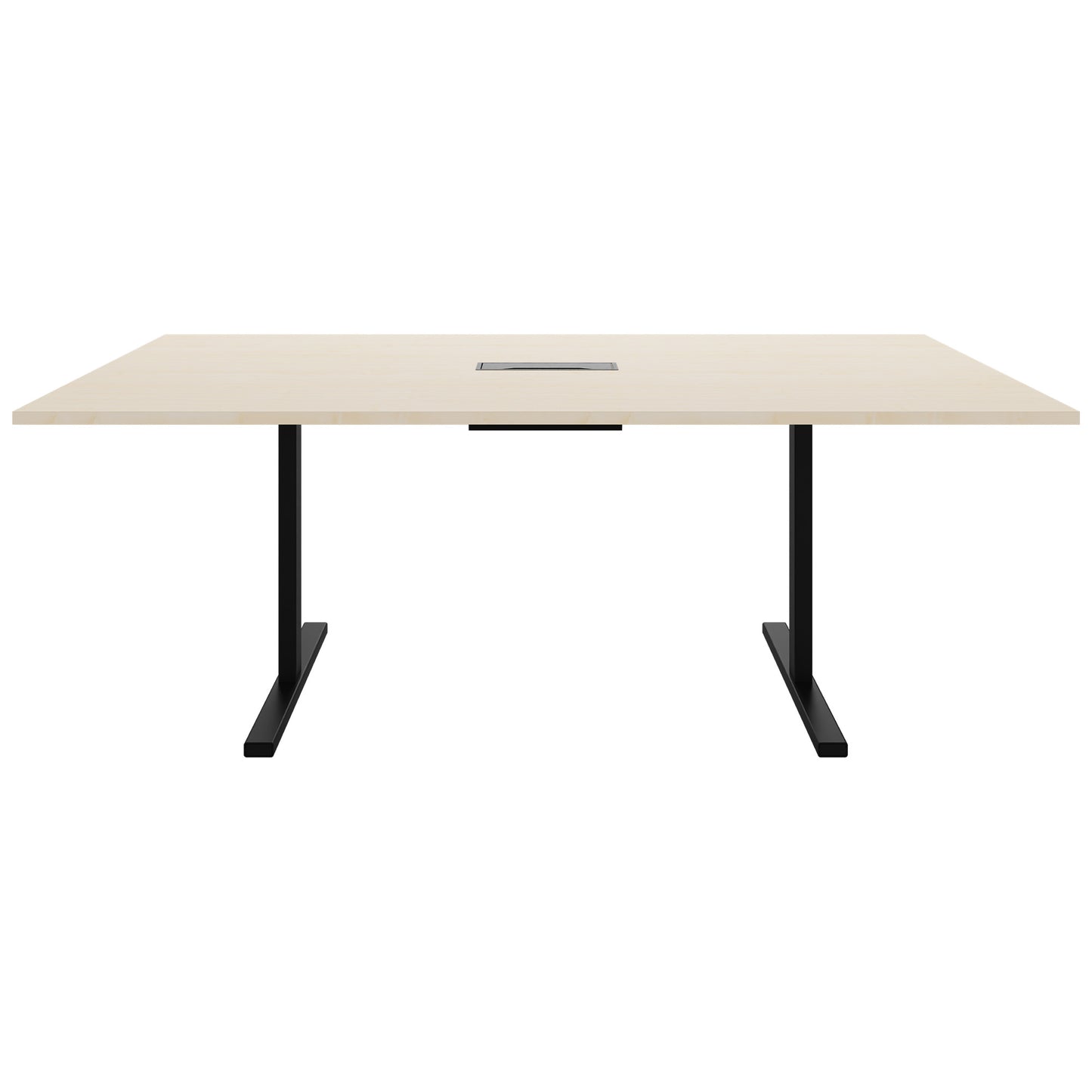 T-EASY Konferenztisch | 2000 x 1200 mm (8 - 10 Personen), elektrifiziert, Ahorn