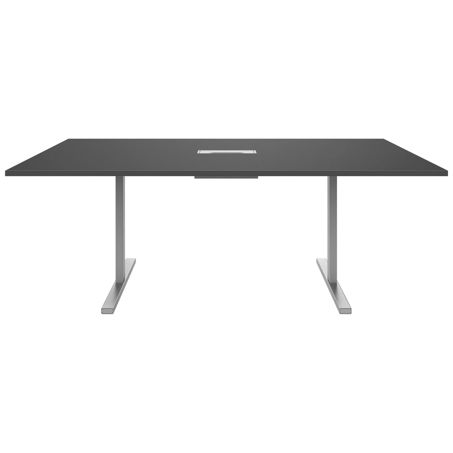 T-EASY Tableau de conférence | 2000 x 1200 mm (8 - 10 personnes), électrifiée, anthracite