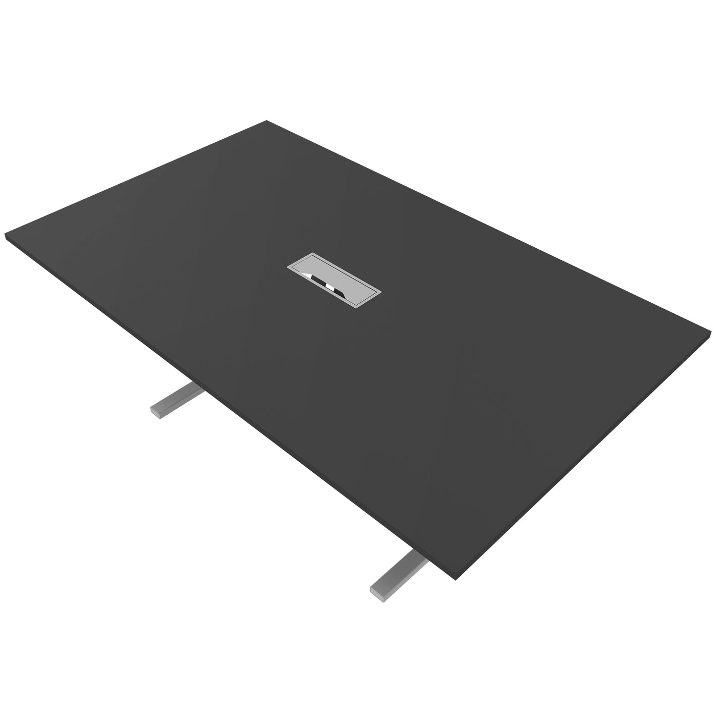 T-EASY Tableau de conférence | 2000 x 1200 mm (8 - 10 personnes), électrifiée, anthracite