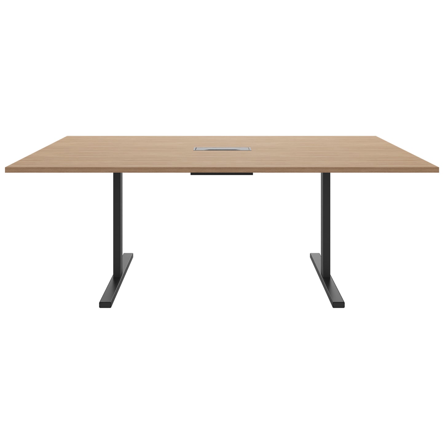 T-EASY Tableau de conférence | 2000 x 1200 mm (8 - 10 personnes), électrifié, chêne ambre