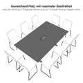 T-EASY Konferenztisch | 2000 x 1200 mm (8 - 10 Personen), elektrifiziert, Bernsteineiche - 10 Thumbnail Image