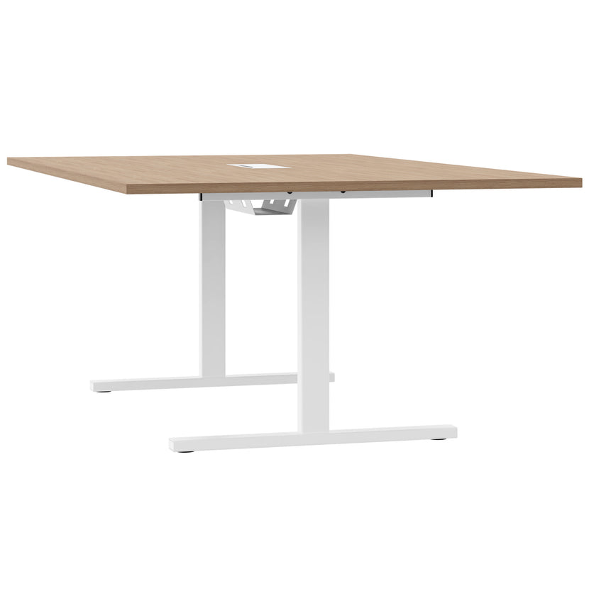 T-EASY Tableau de conférence | 2000 x 1200 mm (8 - 10 personnes), électrifié, chêne ambre