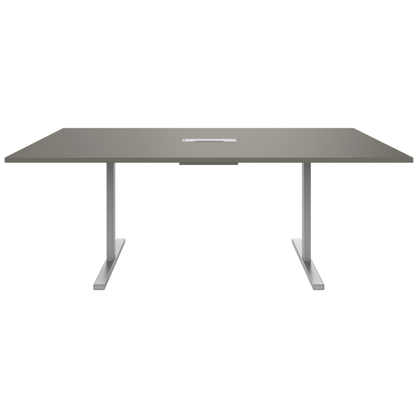 T-EASY Tabella della conferenza | 2000 x 1200 mm (8-10 persone), grigio elettrificato, cubanite
