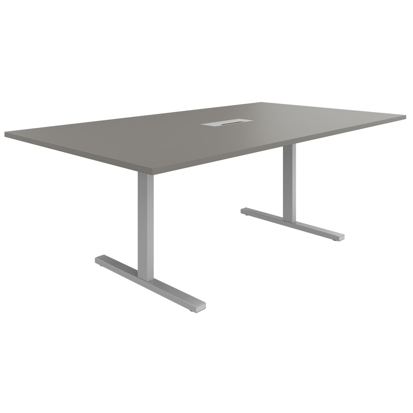 T-EASY Tabella della conferenza | 2000 x 1200 mm (8-10 persone), grigio elettrificato, cubanite