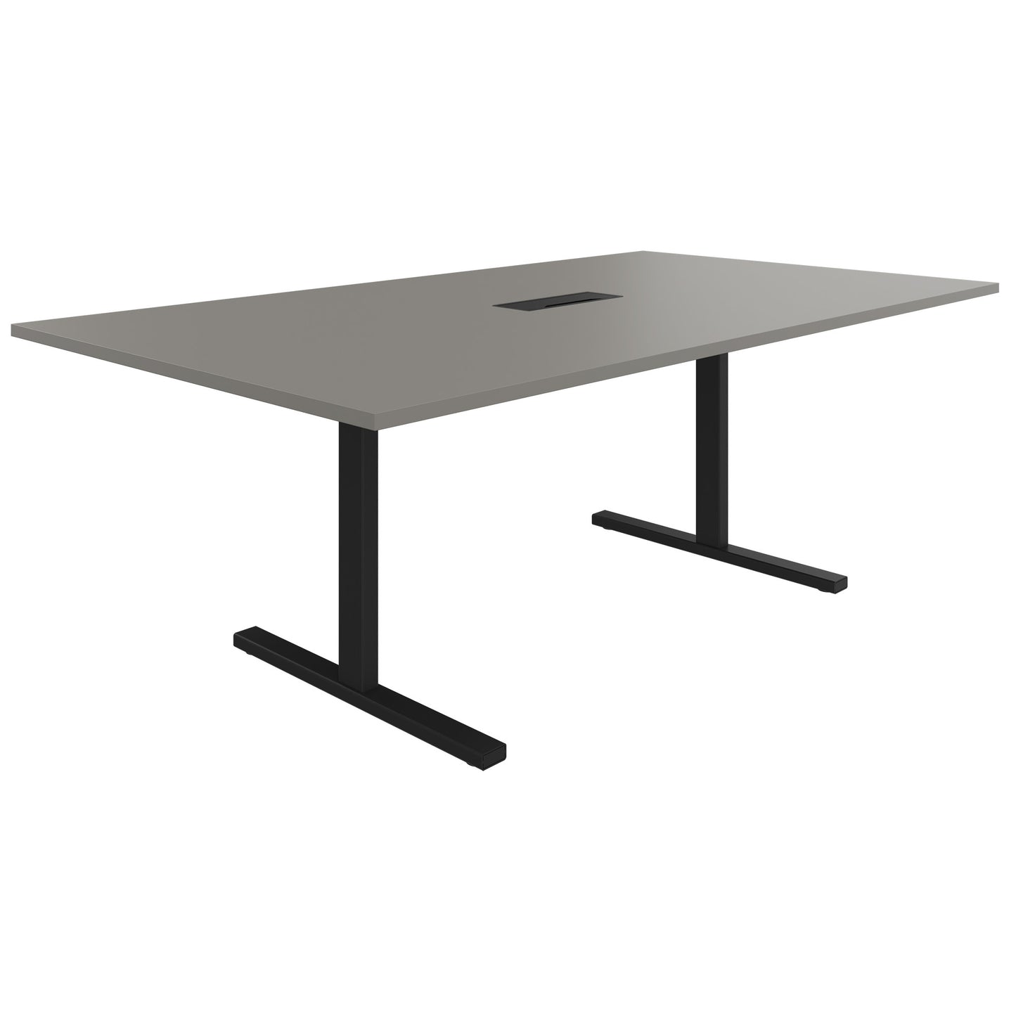 T-EASY Tabella della conferenza | 2000 x 1200 mm (8-10 persone), grigio elettrificato, cubanite