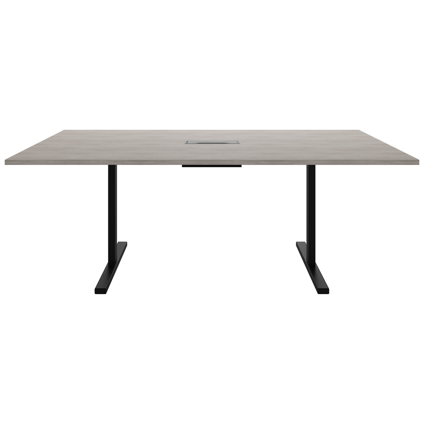T-EASY Tableau de conférence | 2000 x 1200 mm (8 - 10 personnes), électrifié, gris de chêne nord