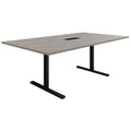 T-EASY Konferenztisch | 2000 x 1200 mm (8 - 10 Personen), elektrifiziert, Nordeiche grau - 1 Thumbnail Image