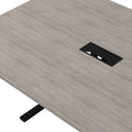 T-EASY Konferenztisch | 2000 x 1200 mm (8 - 10 Personen), elektrifiziert, Nordeiche grau - 7 Thumbnail Image