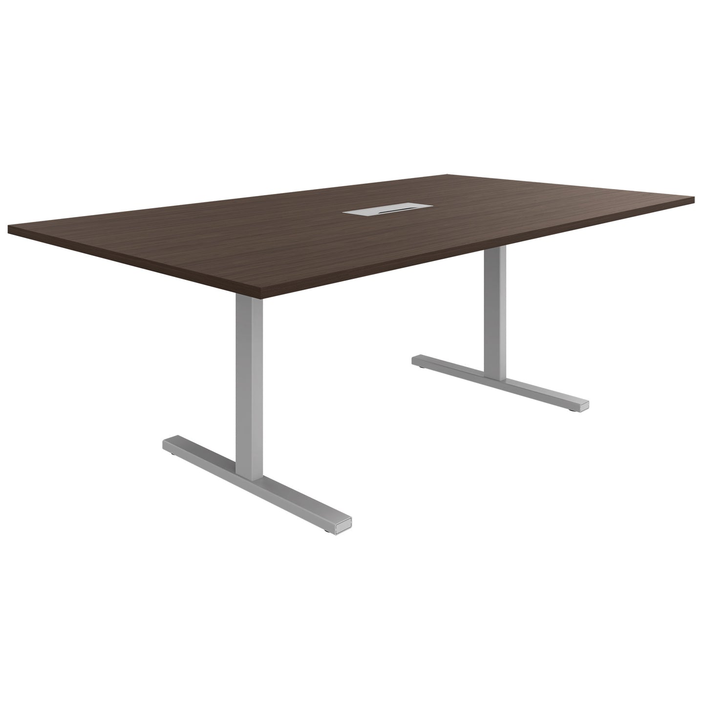 T-EASY Tableau de conférence | 2000 x 1200 mm (8 - 10 personnes), électrifié, noix