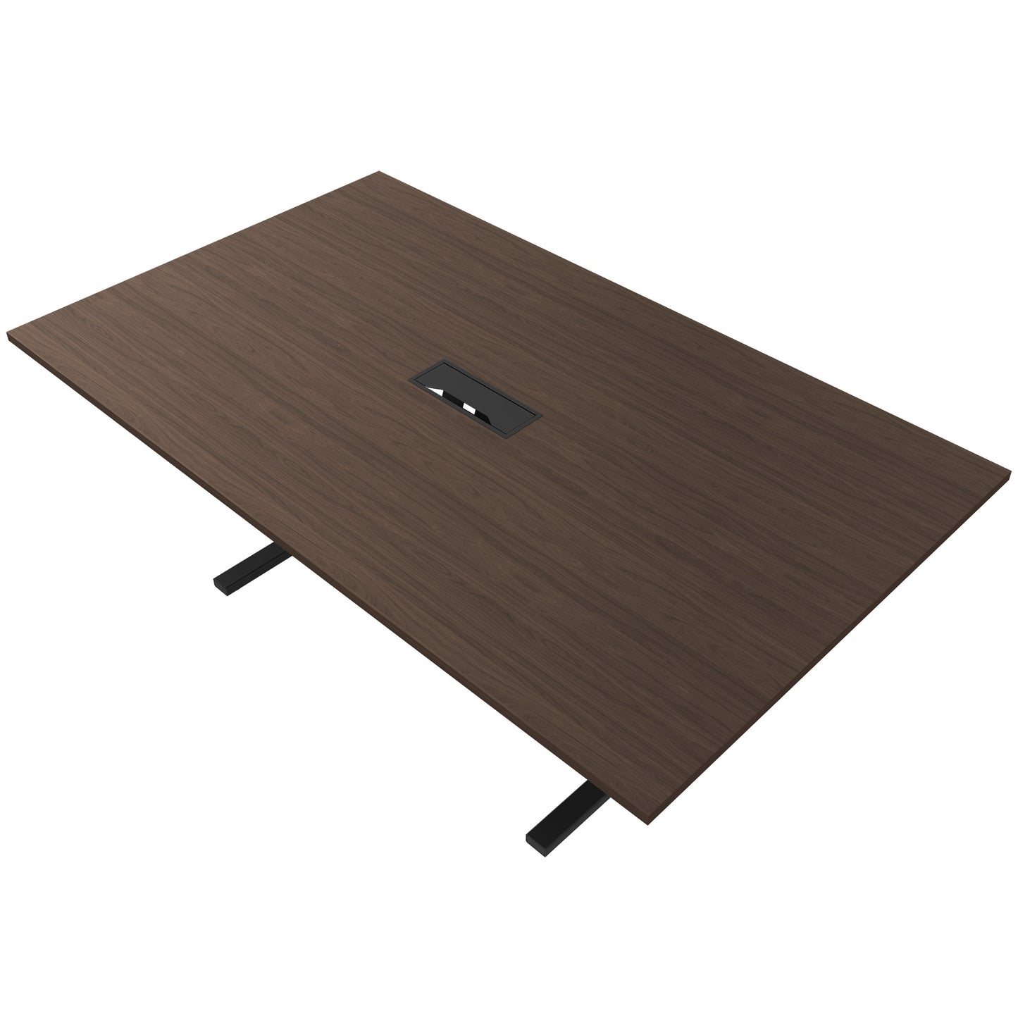 T-EASY Tableau de conférence | 2000 x 1200 mm (8 - 10 personnes), électrifié, noix