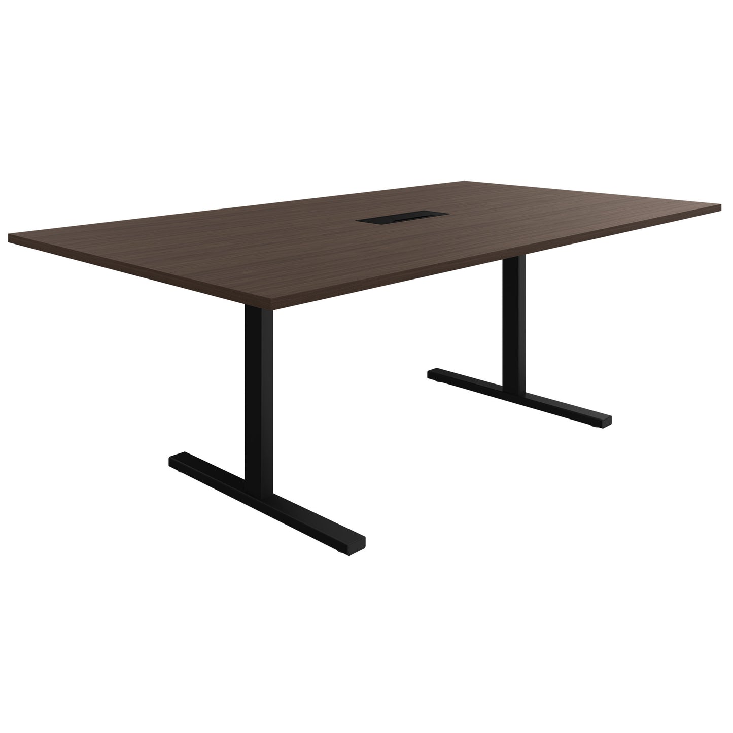 T-EASY Tableau de conférence | 2000 x 1200 mm (8 - 10 personnes), électrifié, noix