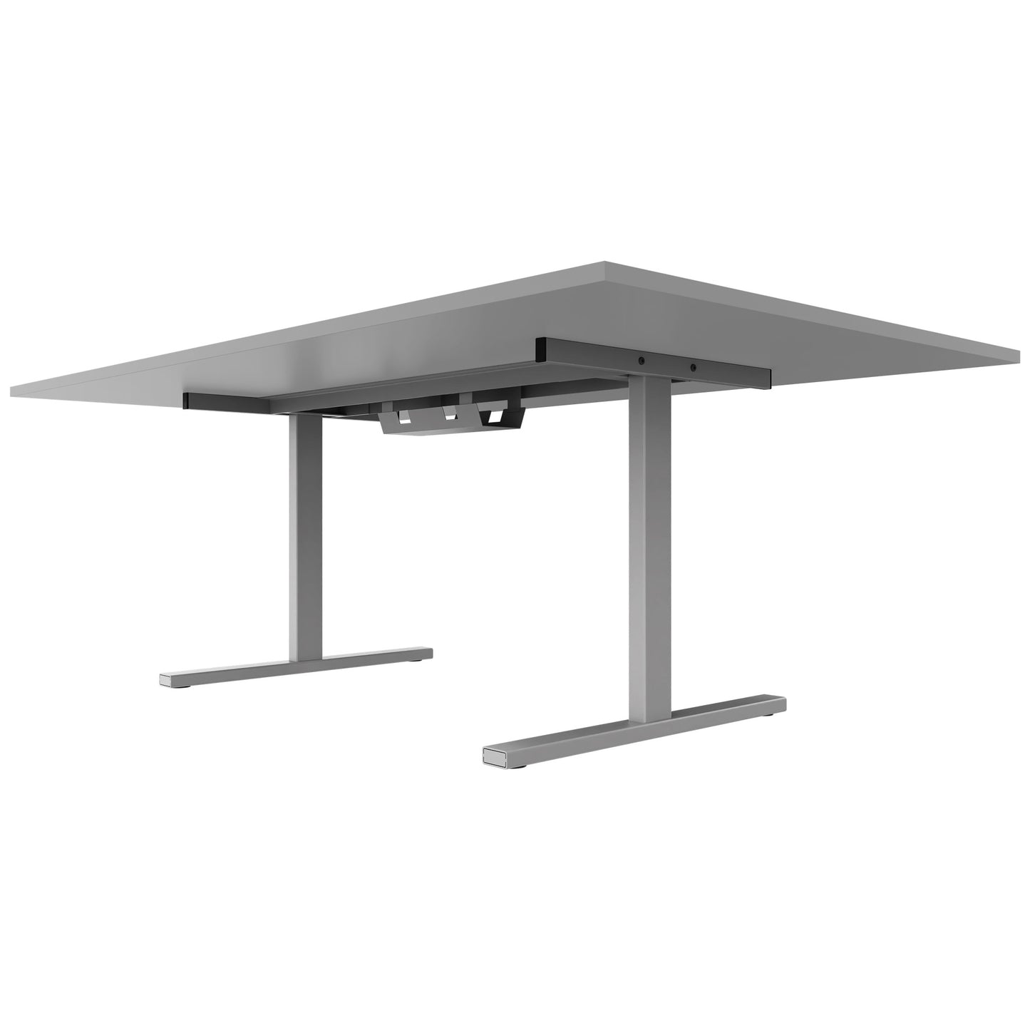 T-EASY Tableau de conférence | 2000 x 1200 mm (8 - 10 personnes), électrifié, gris perlé