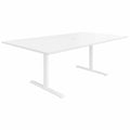 T-EASY Tableau de conférence | 2000 x 1200 mm (8 - 10 personnes), électrifié, blanc - 2 Thumbnail Image