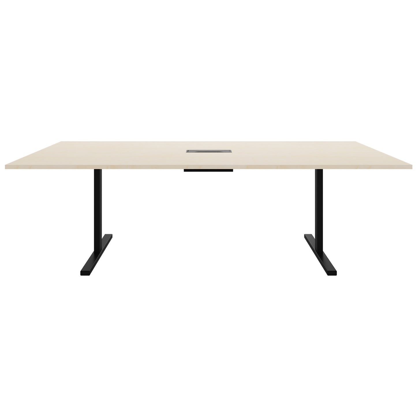 T-EASY Tableau de conférence | 2400 x 1200 mm (10 - 12 personnes), électrifié, érable