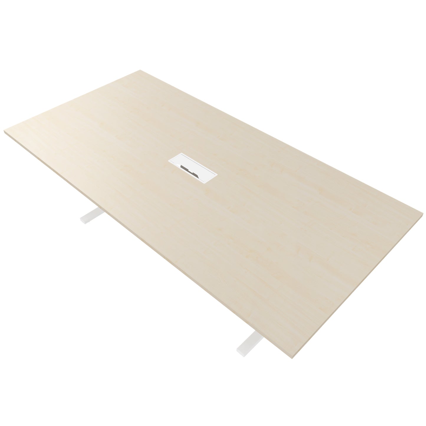 T-EASY Tableau de conférence | 2400 x 1200 mm (10 - 12 personnes), électrifié, érable