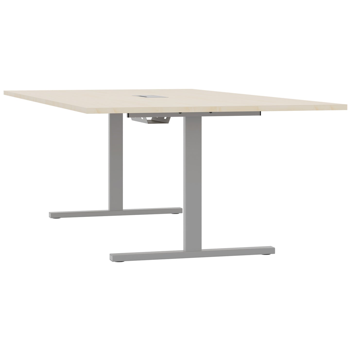 T-EASY Tableau de conférence | 2400 x 1200 mm (10 - 12 personnes), électrifié, érable