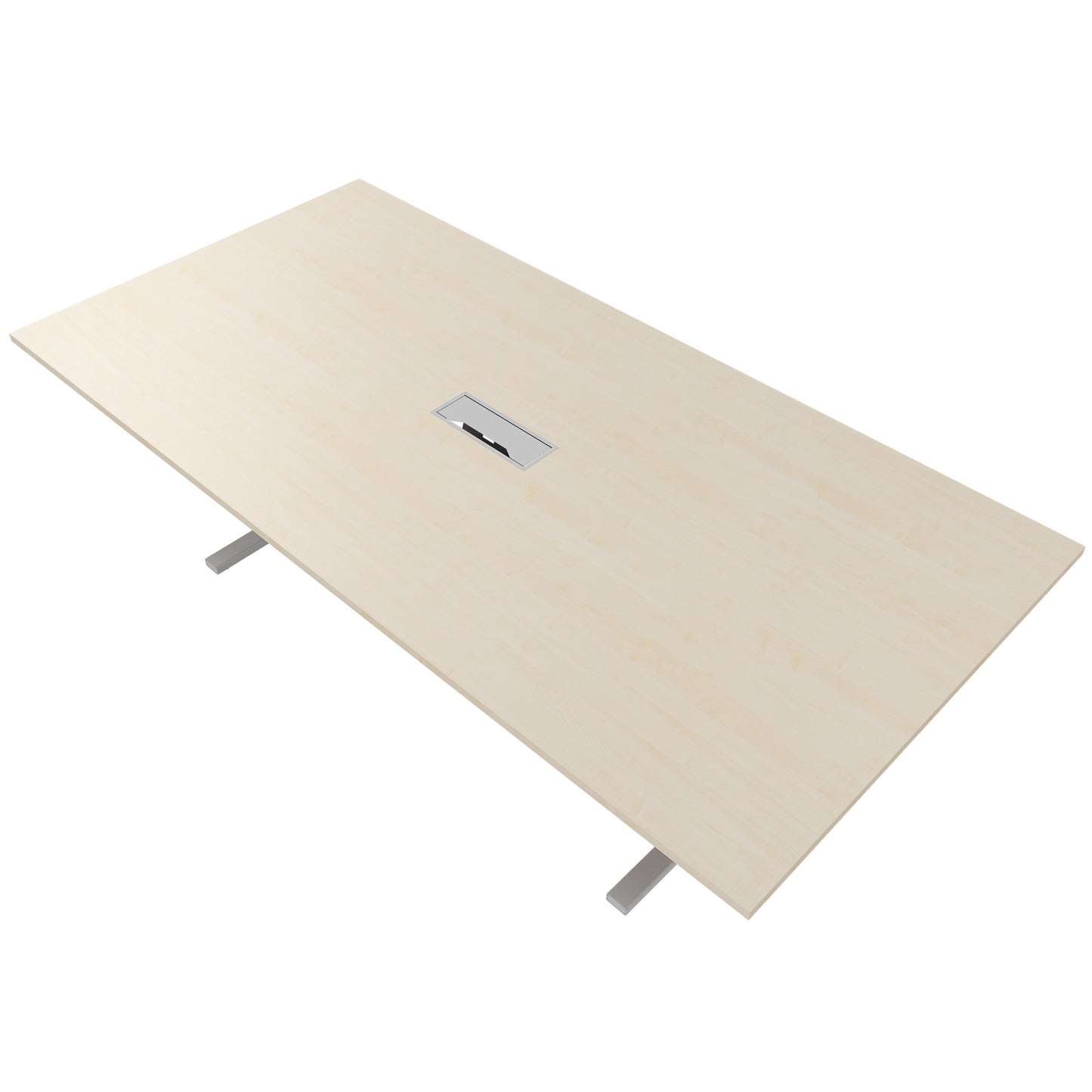 T-EASY Tableau de conférence | 2400 x 1200 mm (10 - 12 personnes), électrifié, érable