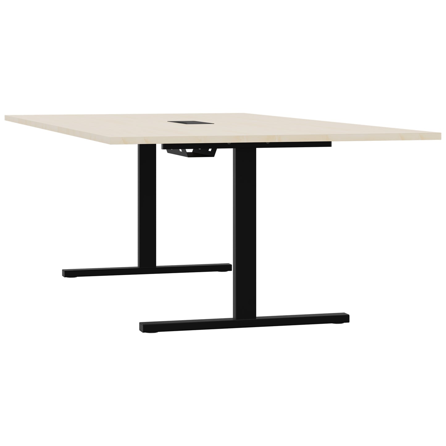 T-EASY Tableau de conférence | 2400 x 1200 mm (10 - 12 personnes), électrifié, érable