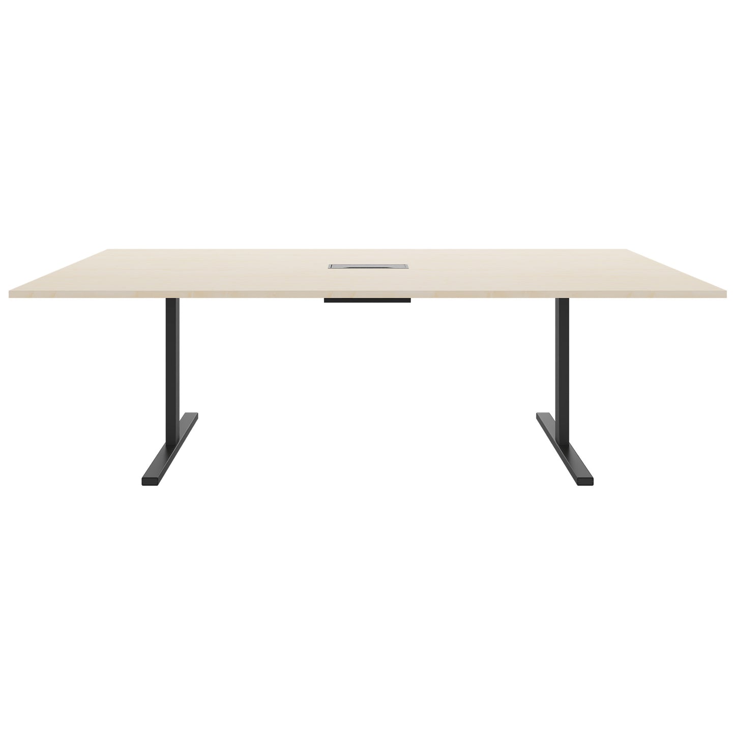 T-EASY Tableau de conférence | 2400 x 1200 mm (10 - 12 personnes), électrifié, érable