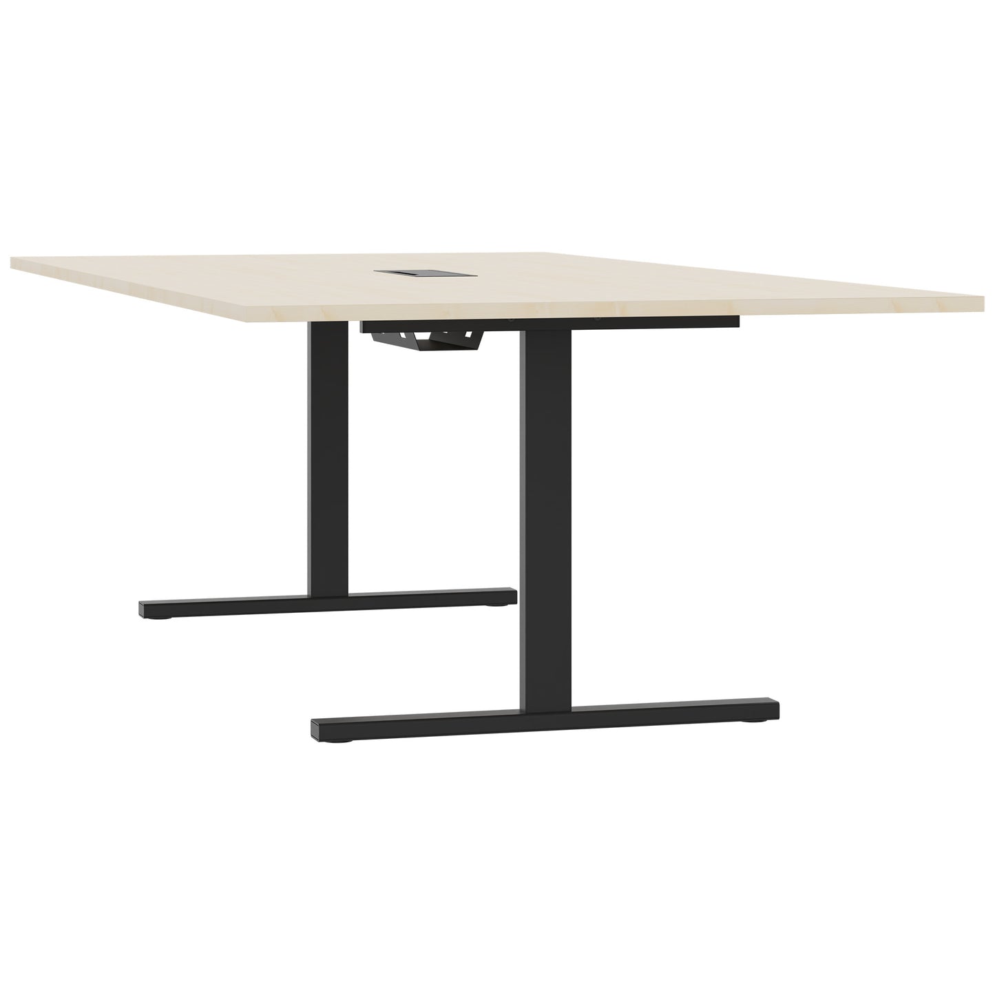 T-EASY Tableau de conférence | 2400 x 1200 mm (10 - 12 personnes), électrifié, érable