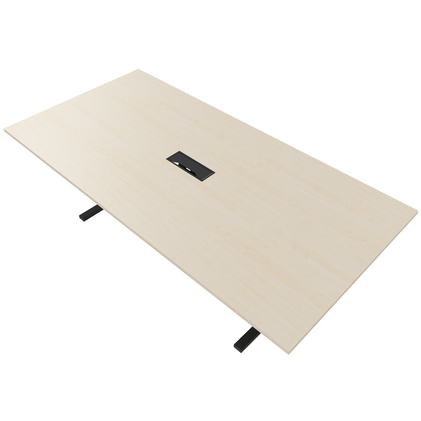 T-EASY Tableau de conférence | 2400 x 1200 mm (10 - 12 personnes), électrifié, érable