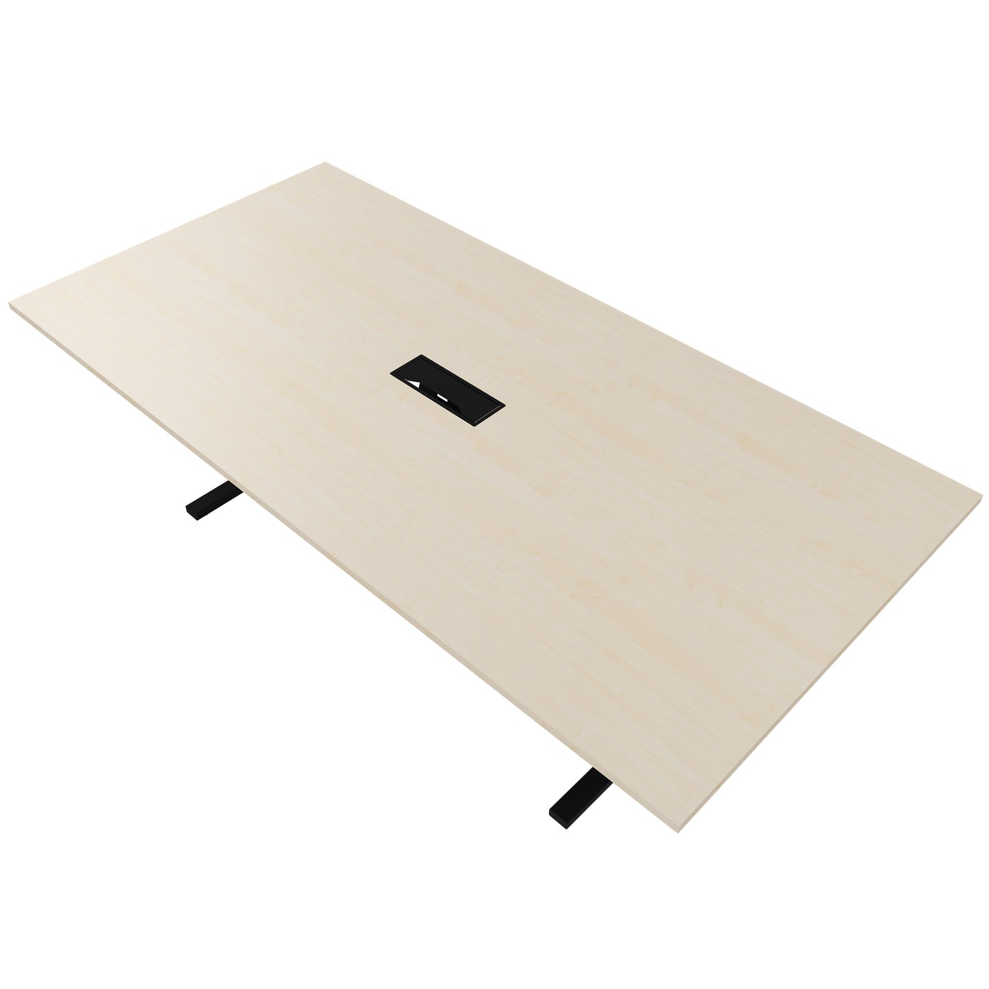 T-EASY Tableau de conférence | 2400 x 1200 mm (10 - 12 personnes), électrifié, érable