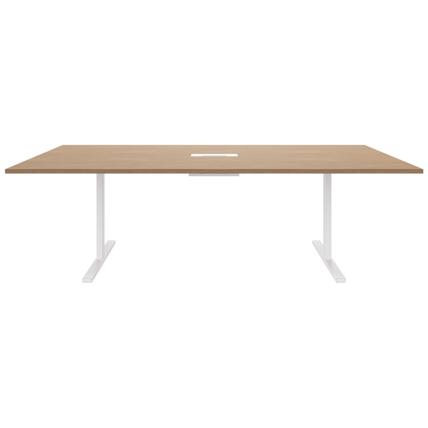 T-EASY Tableau de conférence | 2400 x 1200 mm (10 - 12 personnes), électrifié, chêne ambre